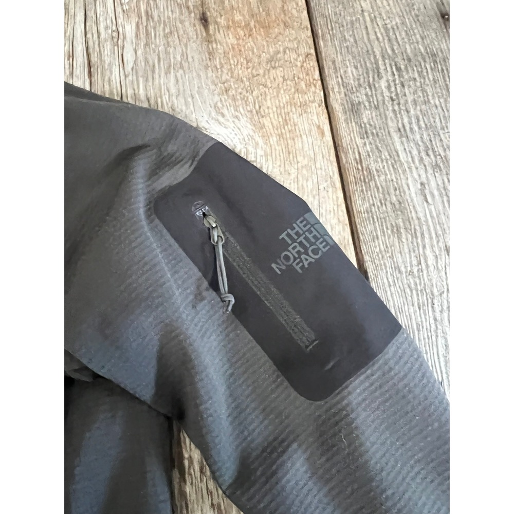 The North Face Womens Full Zip Grid Fleece Jacket Charcoal Gray L/G - Picture 3 of 6